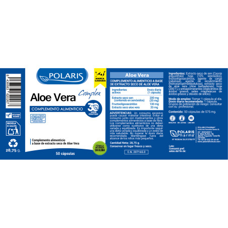 Aloe Vera 50 Caps Polaris c.n.207165.0 | Polaris