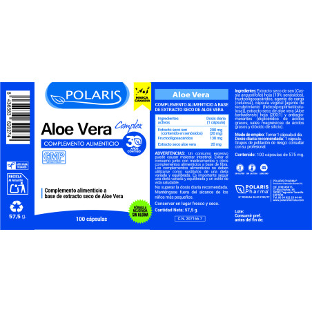 Aloe Vera 100 Caps Polaris C.n. 207166.7 | Polaris